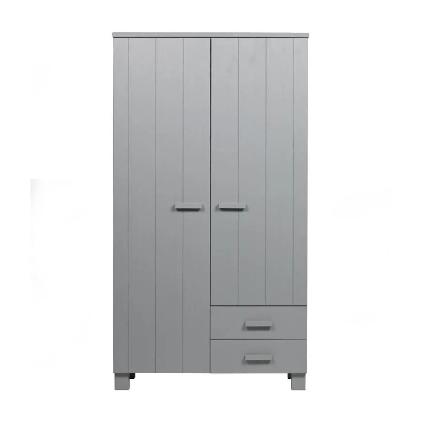 Dennis Kledingkast met laden grenen grijs 111cm