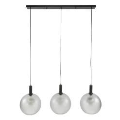 Dennis 3-lichts Hanglamp frosted grijs