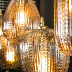 Denzel Glazen Hanglamp 5 lichts 120cm