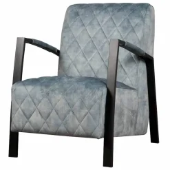Dexter Fauteuil velvet Lichtblauw 65cm