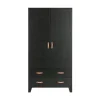 Dian Kledingkast grenen zwart 94cm