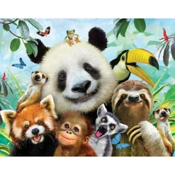 Dierentuin Selfie - metalen bord