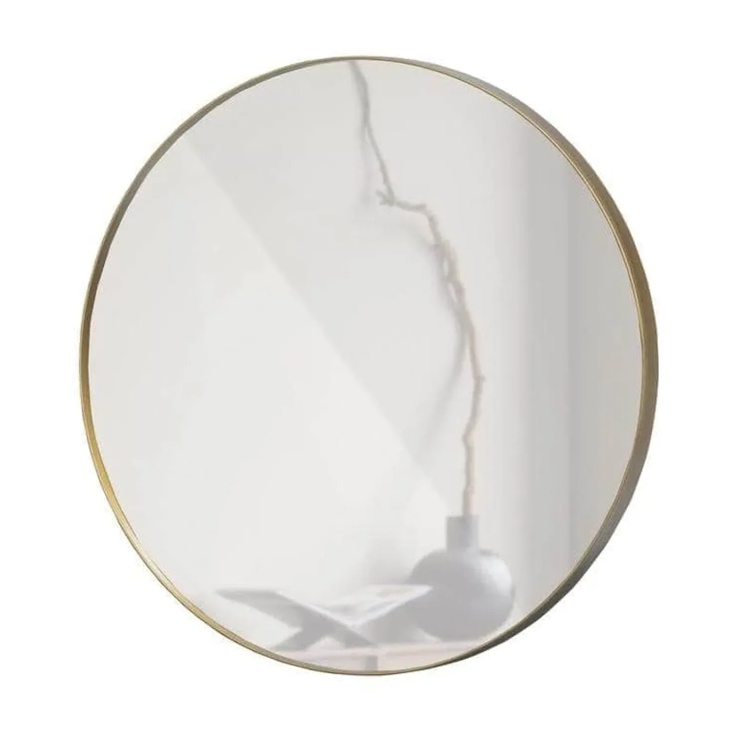 Doutzen Spiegel rond metaal goud 80cm