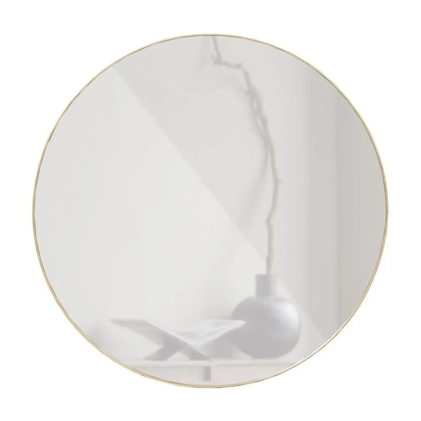 Doutzen Spiegel rond metaal goud 80cm