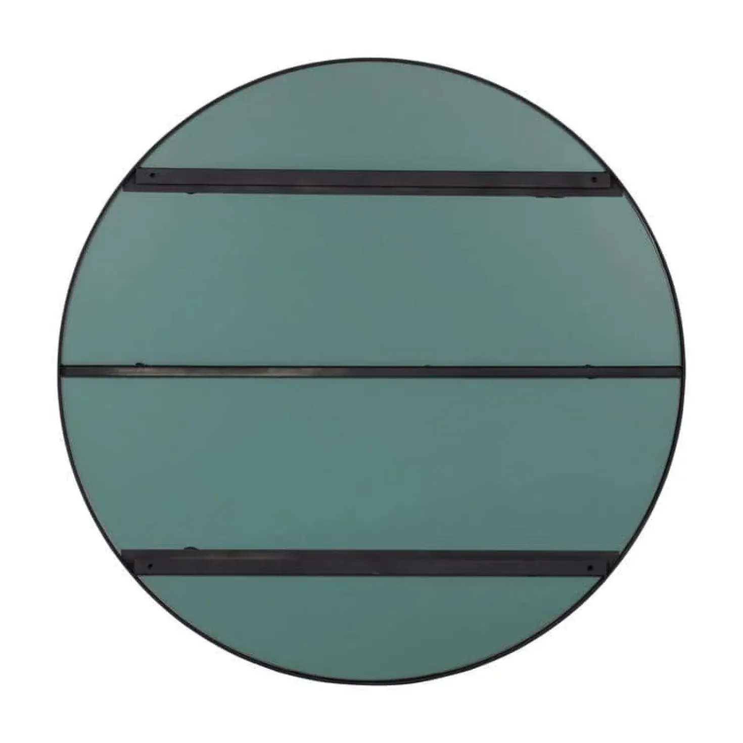 Doutzen Spiegel rond metaal zwart 115cm