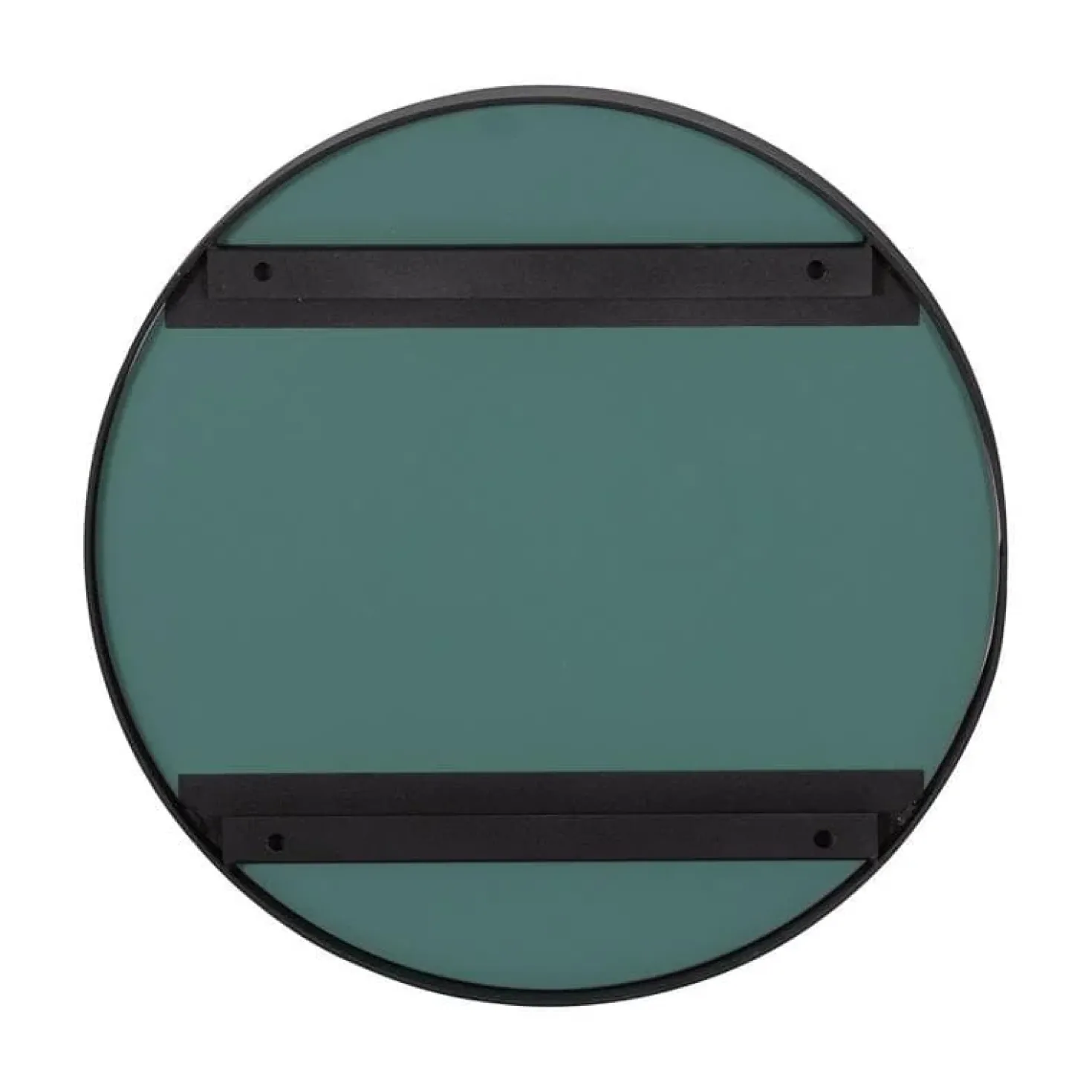 Doutzen Spiegel rond metaal zwart 50cm