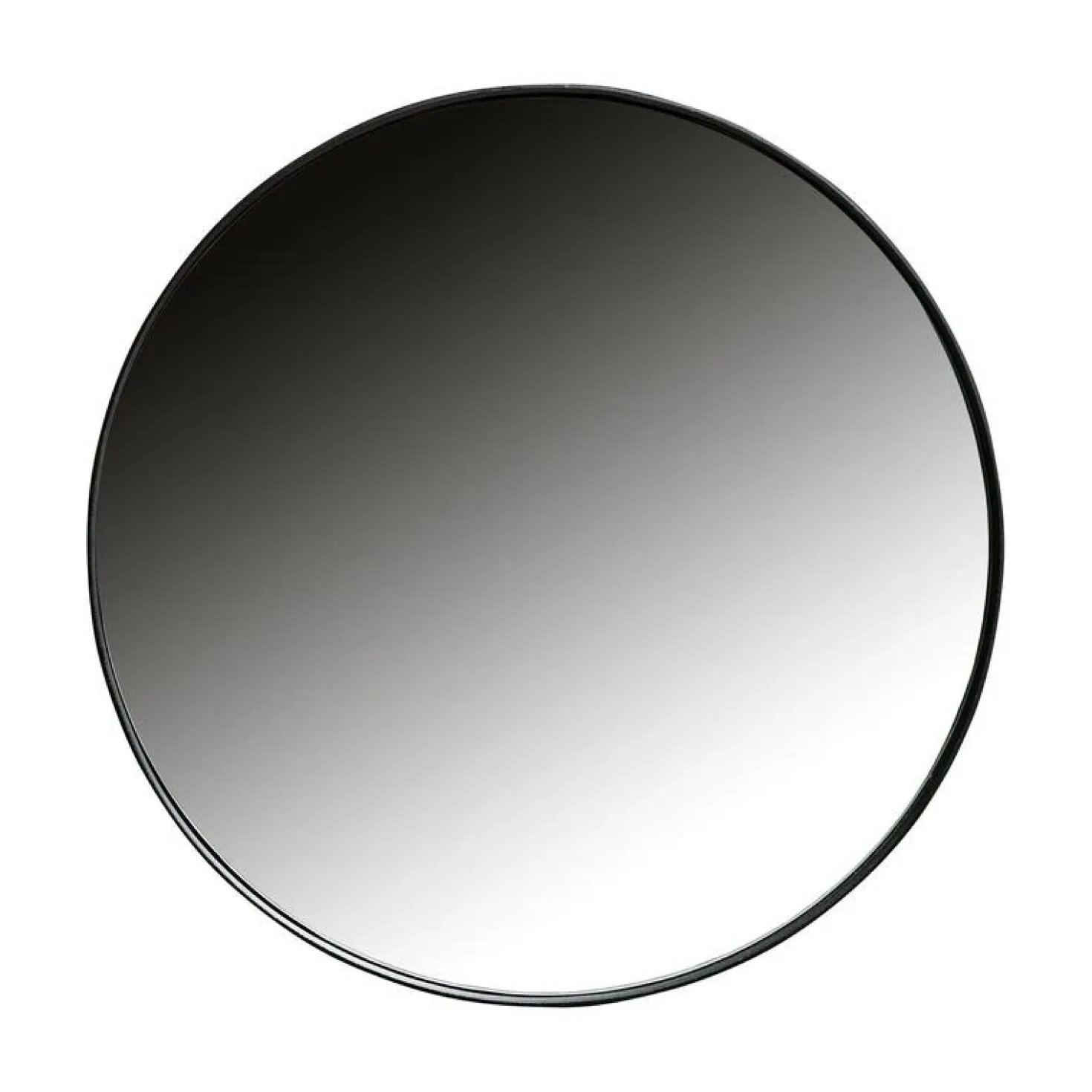 Doutzen Spiegel rond metaal zwart 80cm