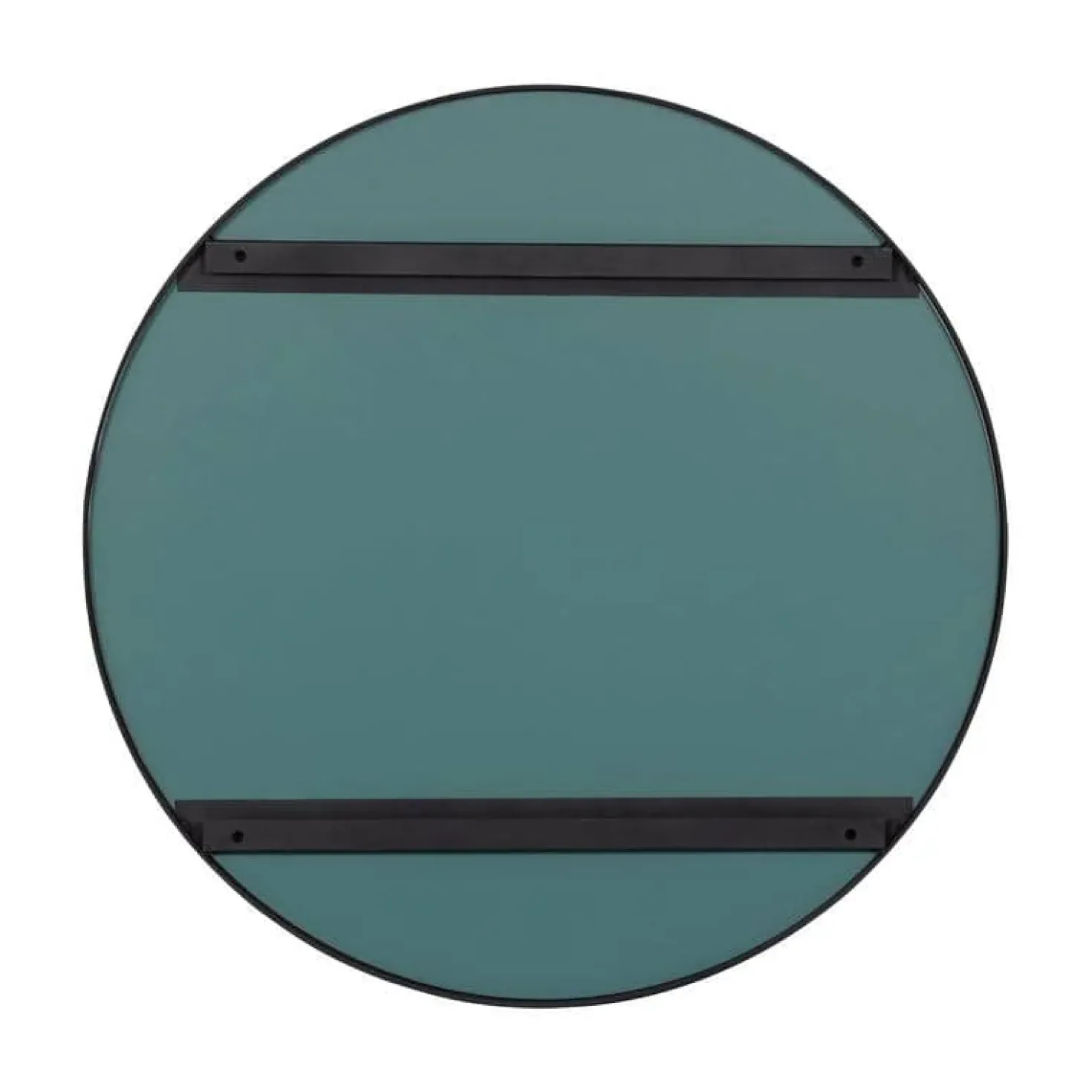 Doutzen Spiegel rond metaal zwart 80cm