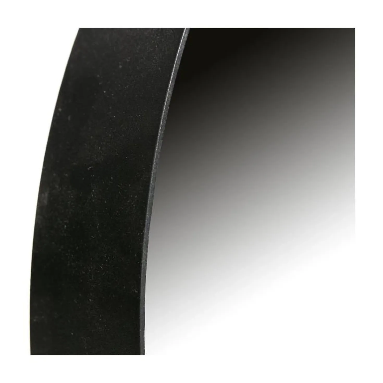 Doutzen Spiegel rond metaal zwart 80cm