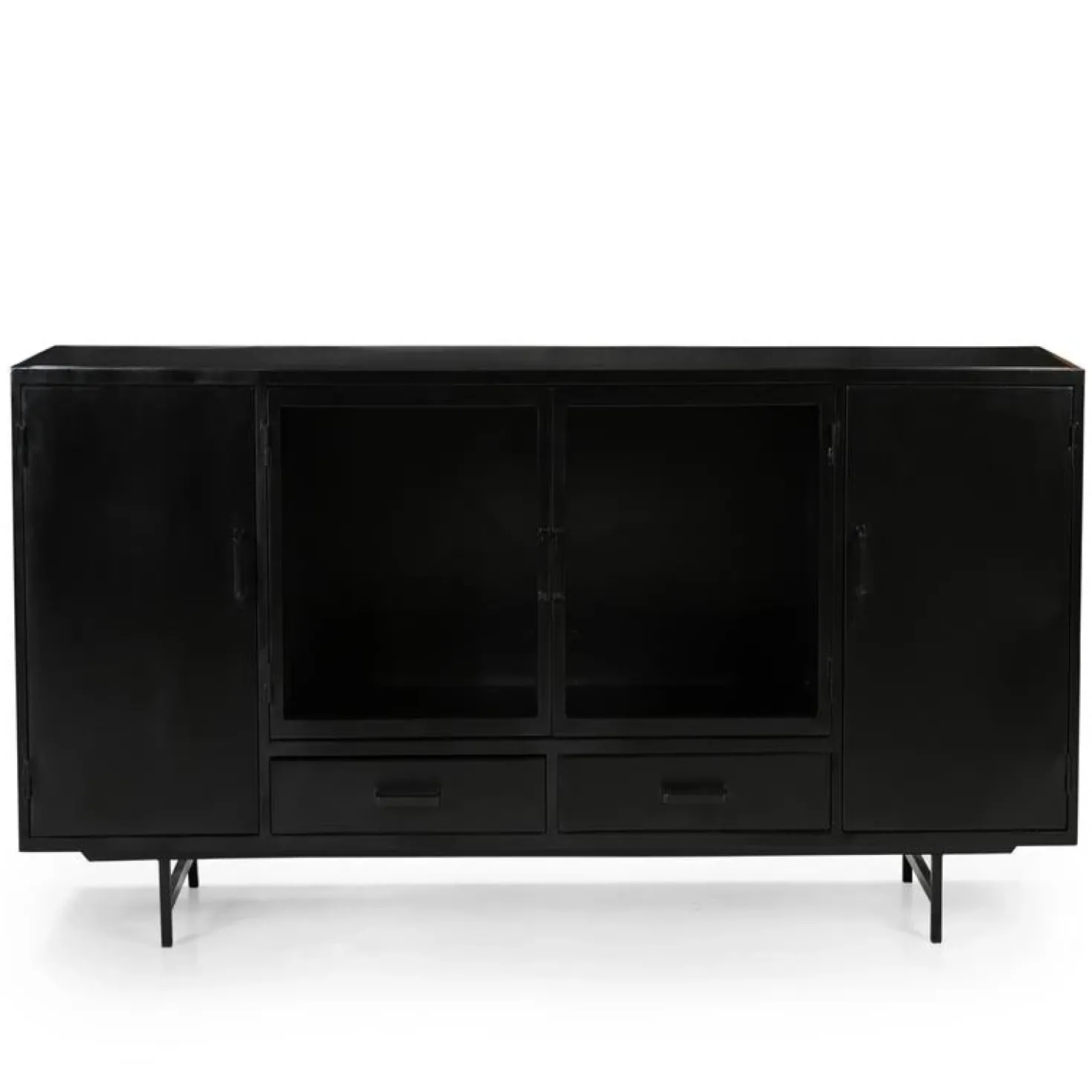 DPX Odin Dressoir 4 deurs 2 lade zwart 200cm