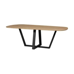 Drenthe Tafel poot metaal zwart