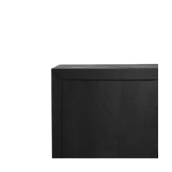 Dressoir Dortmund mangohout zwart 200cm