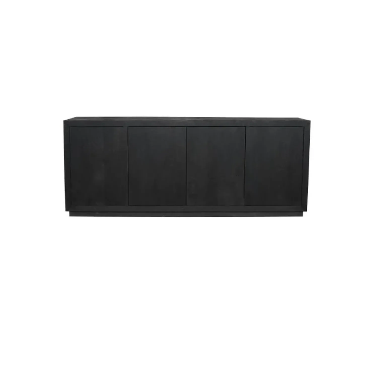 Dressoir Dortmund mangohout zwart 200cm