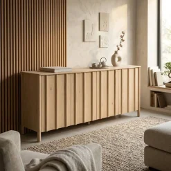 Dressoir Jake naturel eikenhout 183cm