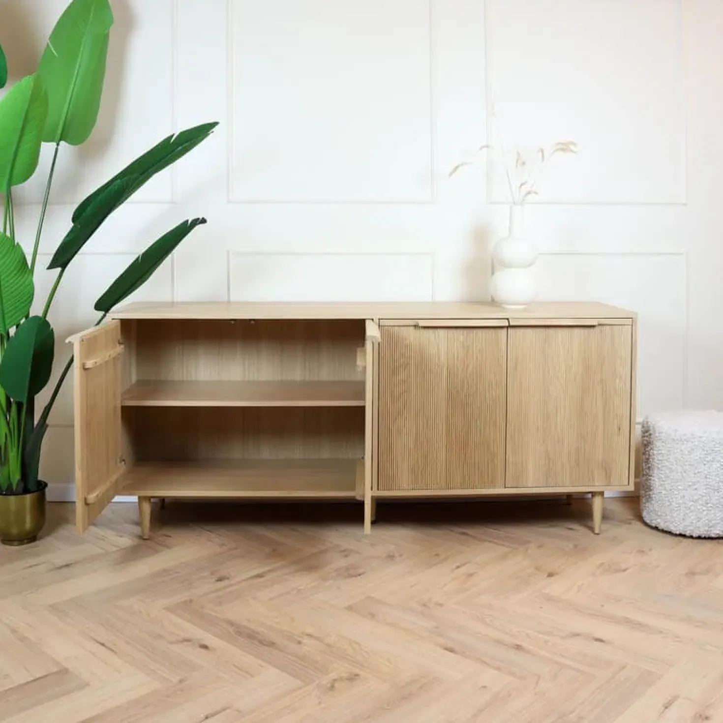 Dressoir Jule Naturel Eikenhout 200cm
