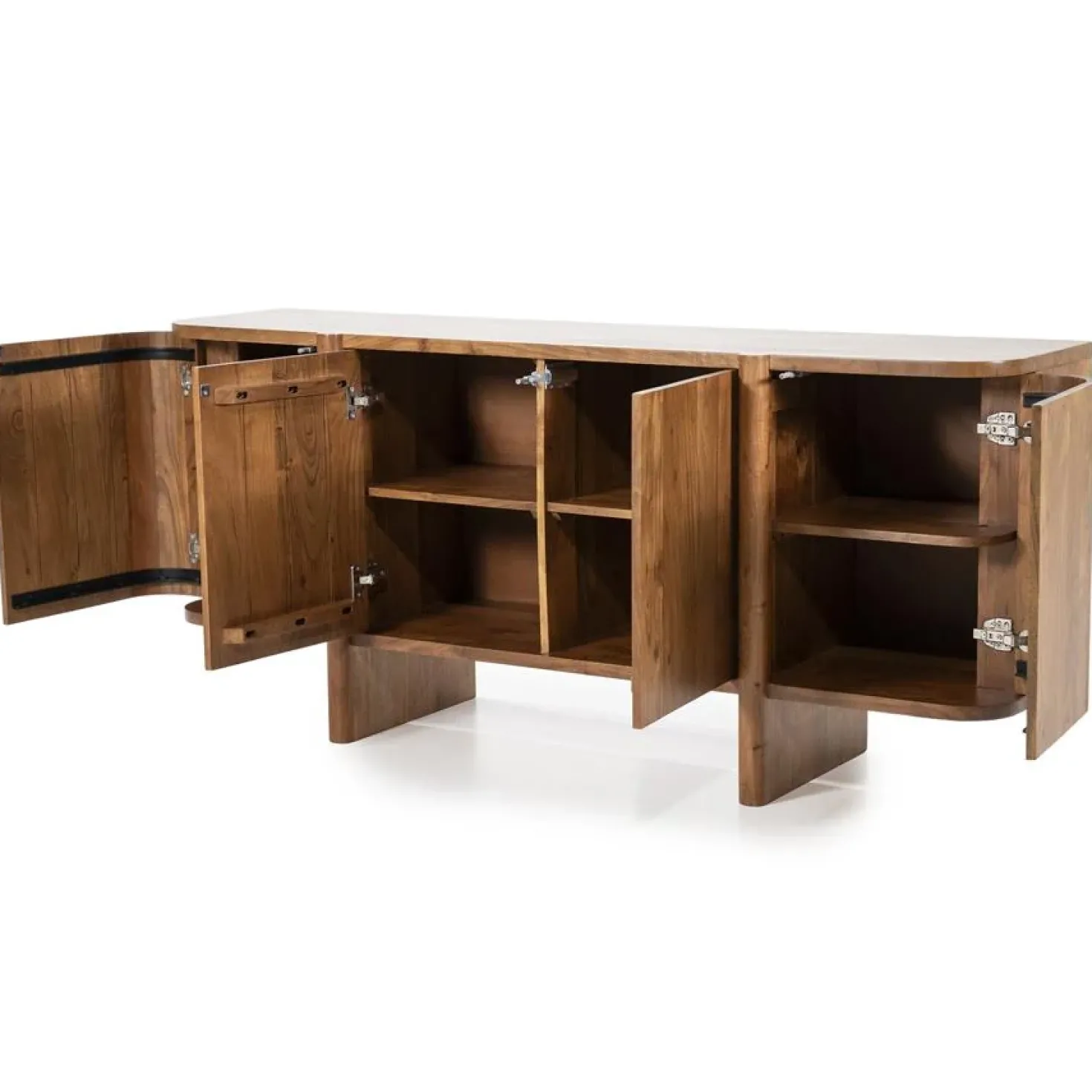 Dressoir Julian acaciahout 4 deurs 170cm