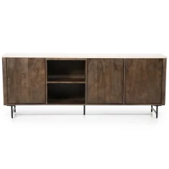 Dressoir Lio mangohout 3 deurs 200cm