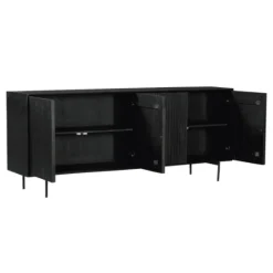 Dressoir Martin zwart 210 cm