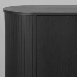 Dressoir Oliva Zwart Eikenhout 180cm