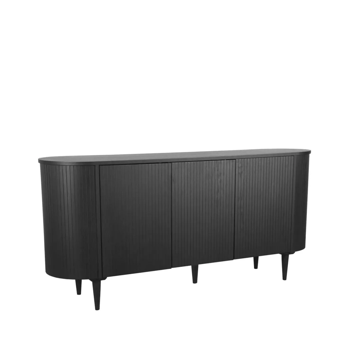 Dressoir Oliva Zwart Eikenhout 180cm