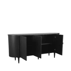 Dressoir Oliva Zwart Eikenhout 180cm