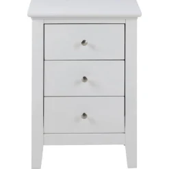 Drexia Nachtkastje 3 lade Wit 45cm