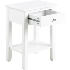Drexia Nachtkastje 1 lade Wit 45cm