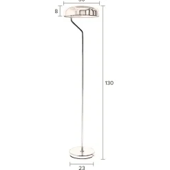 Dutchbone Eclipse Vloerlamp Messing