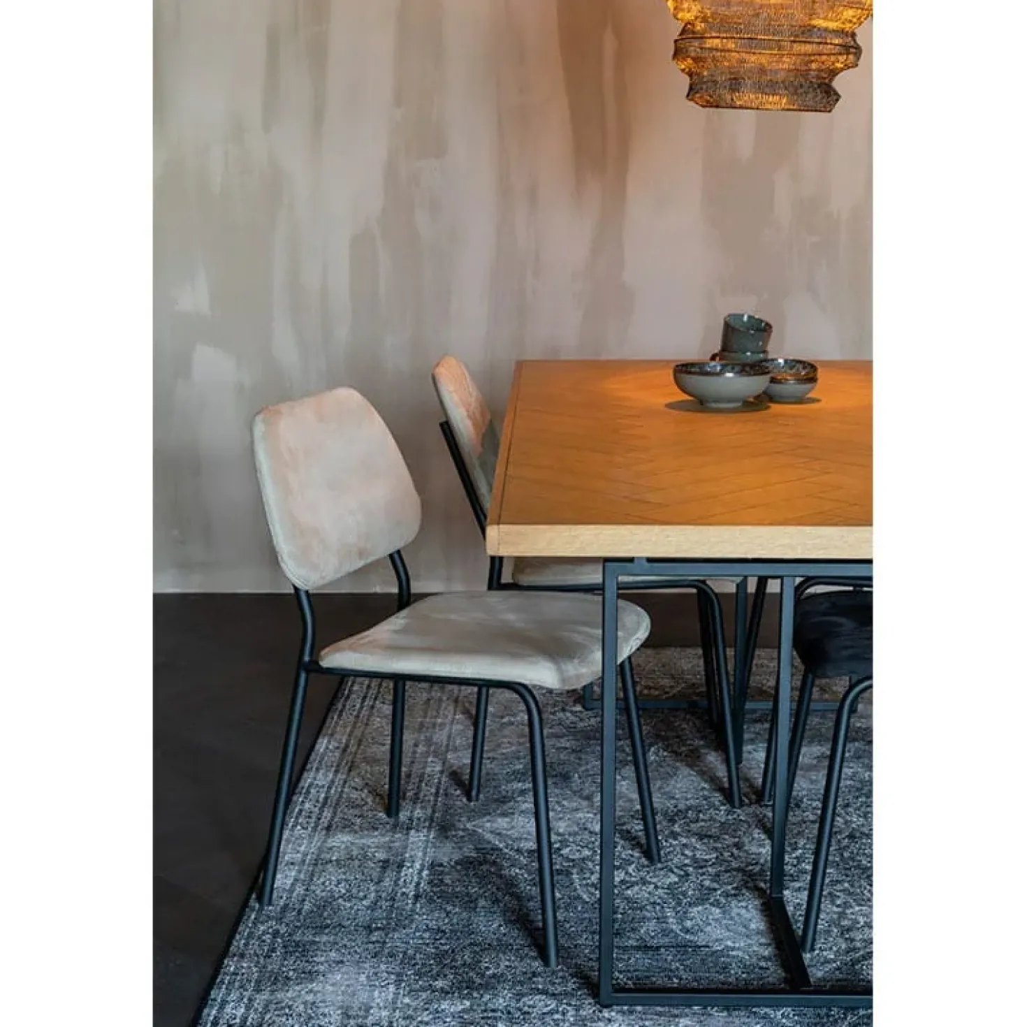 Dutchbone Eetkamertafel Class 220x90cm eiken naturel