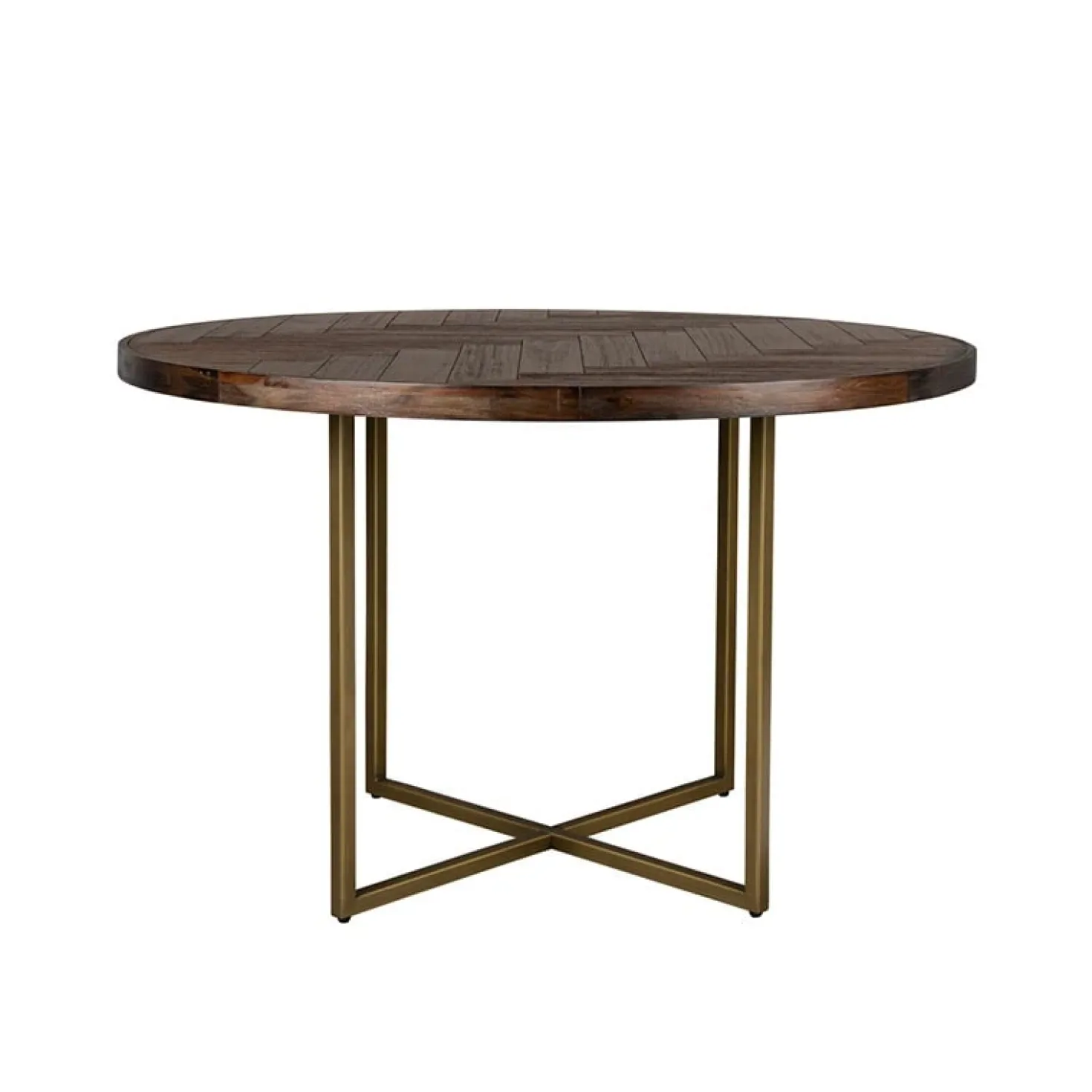 Dutchbone Eetkamertafel Class bruin rond 120cm