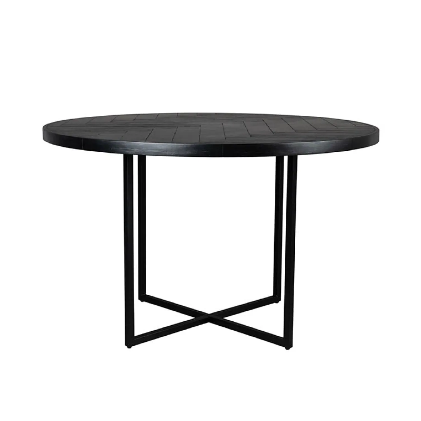 Dutchbone Eetkamertafel Class zwart rond 120cm