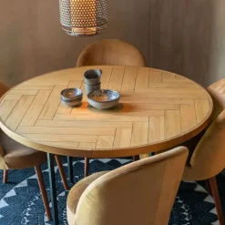 Dutchbone Eetkamertafel Class naturel rond 120cm