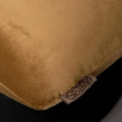 Dutchbone Hocker Bar Velvet Goud Bruin