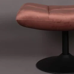Dutchbone Hocker Bar Velvet Roze