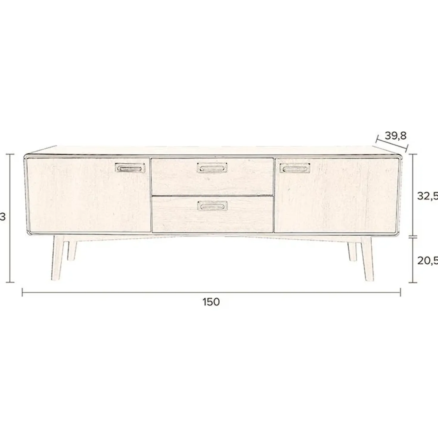 Dutchbone Juju Dressoir Laag