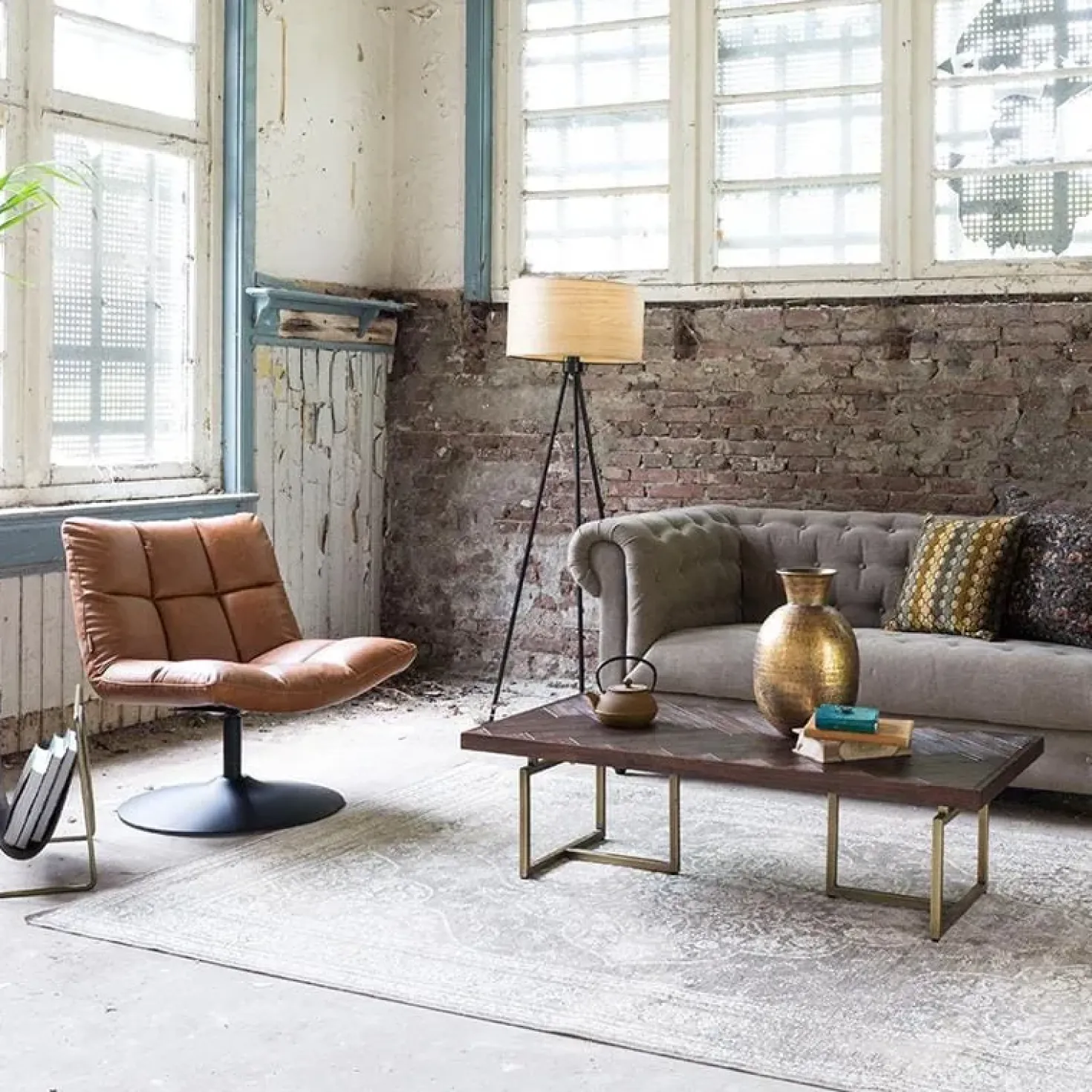 Dutchbone Rugged Vloerkleed Beige 200x300cm
