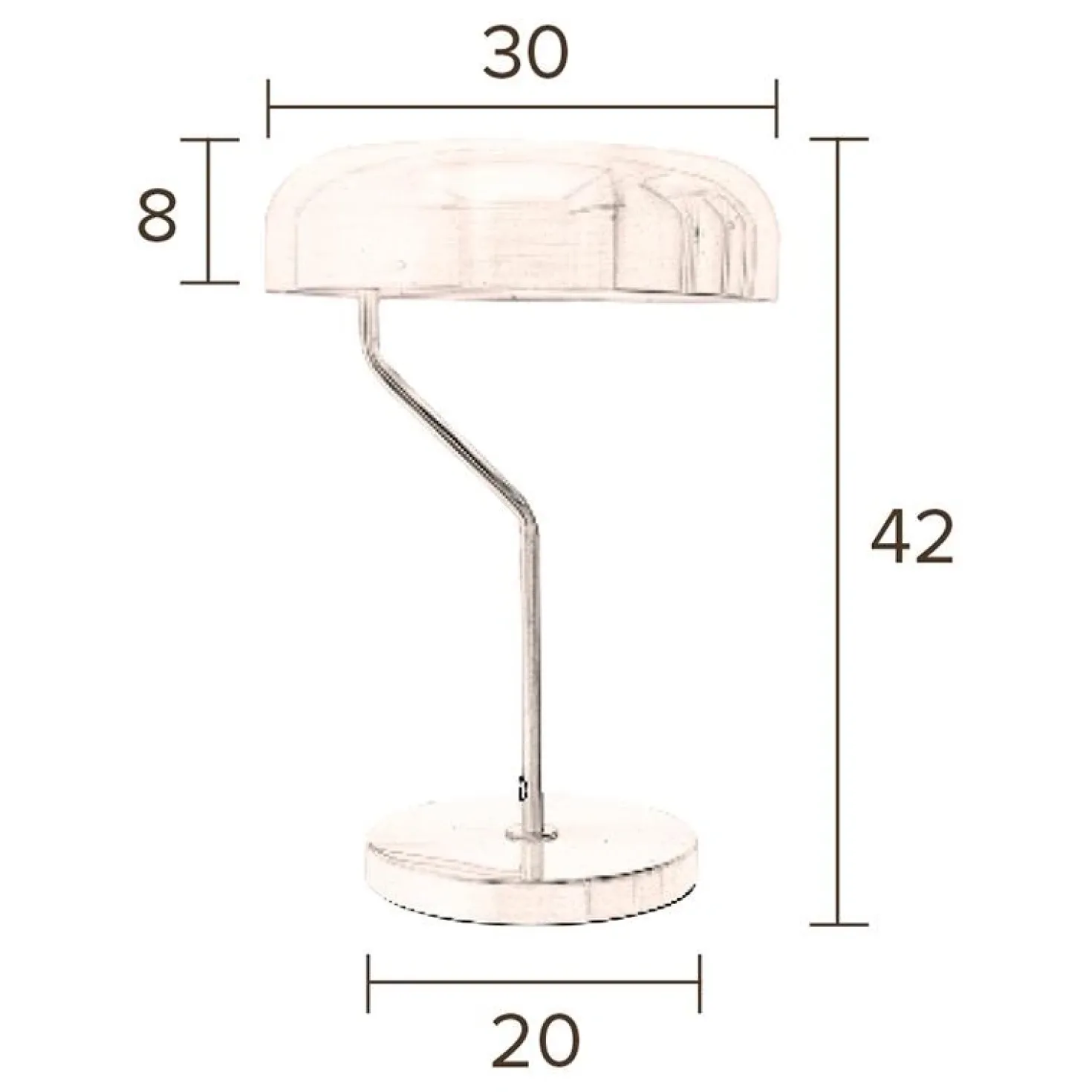 Dutchbone Tafellamp Eclipse Zwart