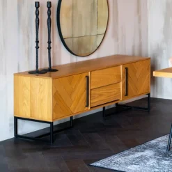 Dutchbone Tv meubel Class naturel eiken 180cm