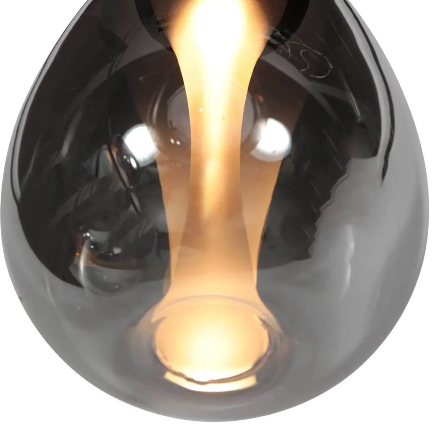 Edgar 5-lichts getrapte Hanglamp Smoke Glas