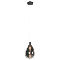 Edgar 1-lichts Hanglamp large Smoke Glas