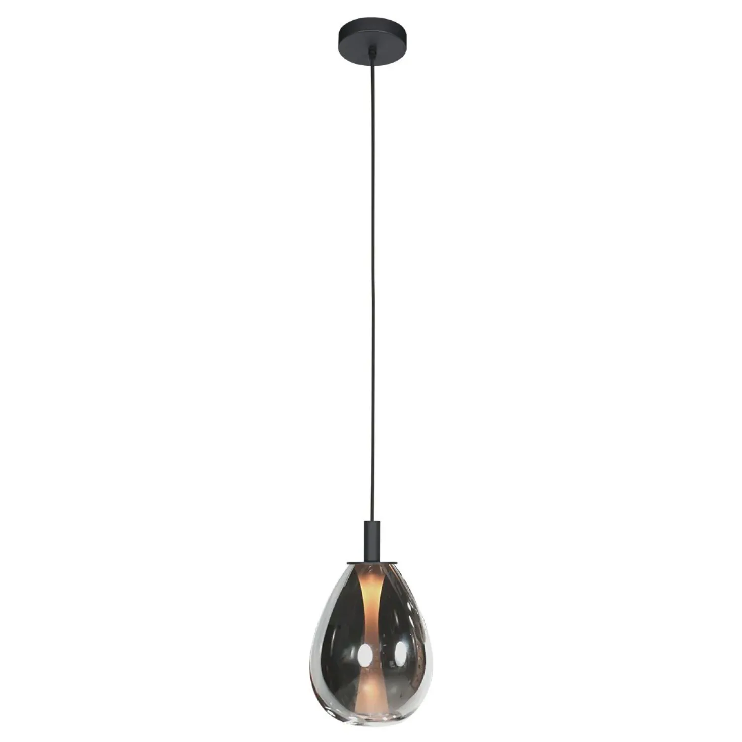 Edgar 1-lichts Hanglamp large Smoke Glas