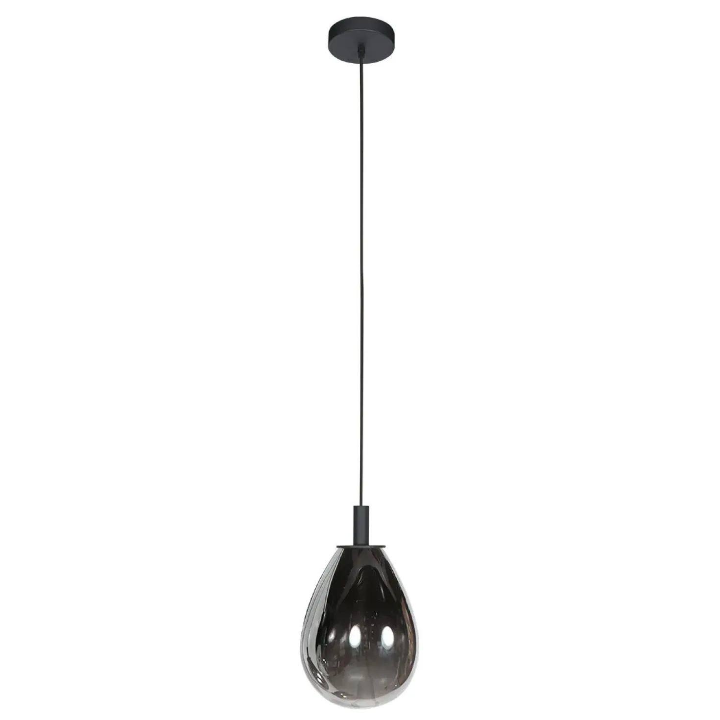 Edgar 1-lichts Hanglamp large Smoke Glas