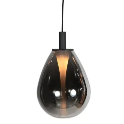 Edgar 1-lichts Hanglamp large Smoke Glas