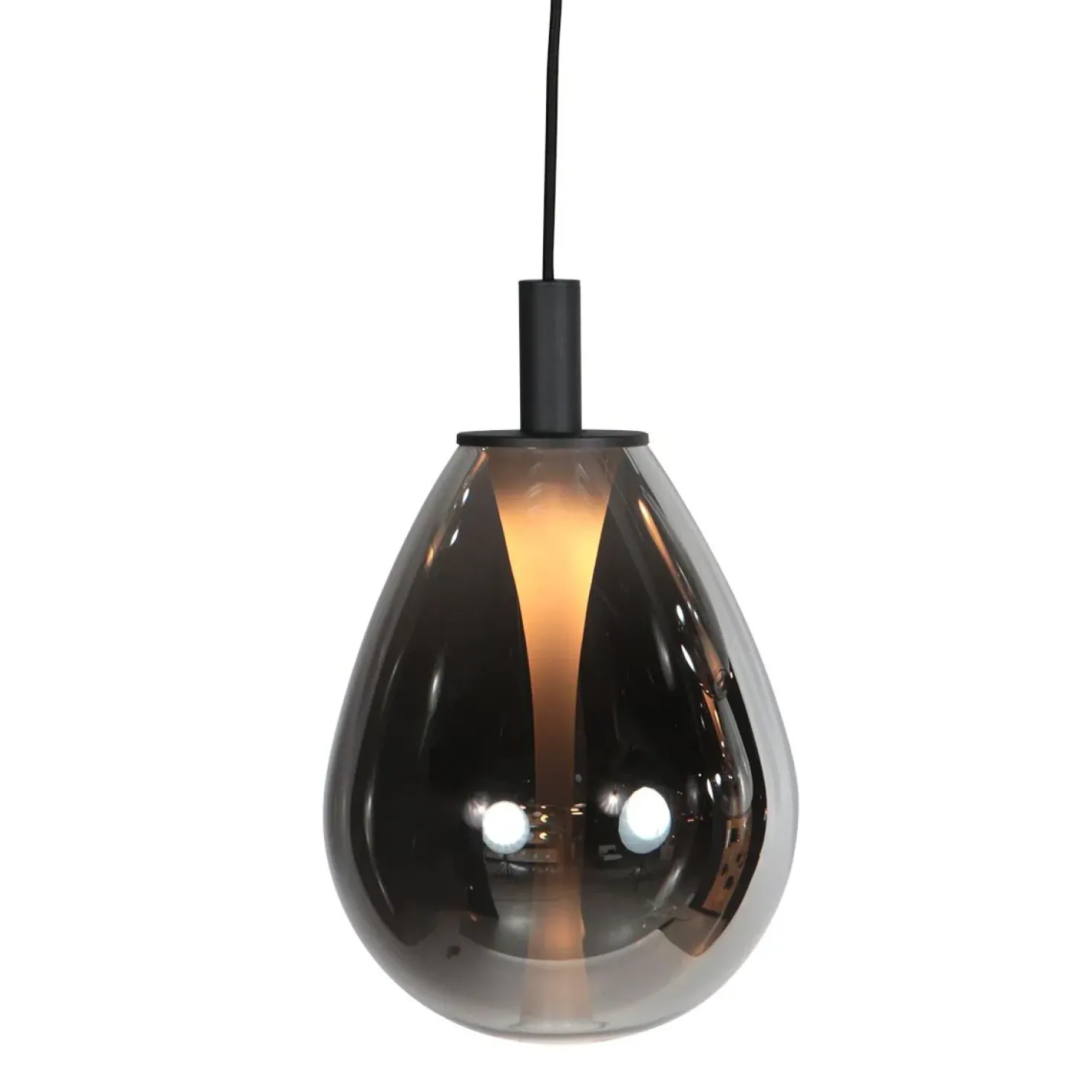 Edgar 1-lichts Hanglamp large Smoke Glas