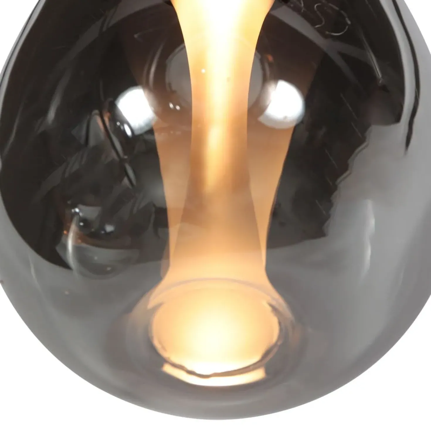 Edgar 1-lichts Hanglamp large Smoke Glas