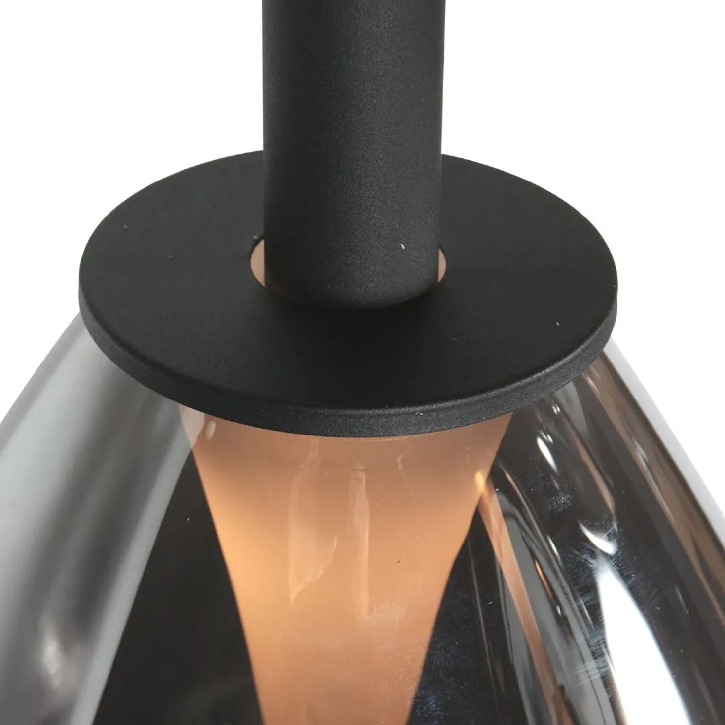 Edgar 1-lichts Hanglamp large Smoke Glas