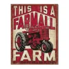 Een Farmall farm - metalen bord
