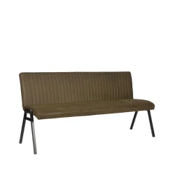 Eetkamerbank Matz Army green Microfiber 175cm