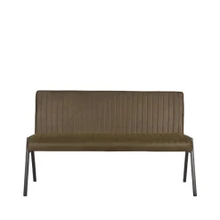 Eetkamerbank Matz Army green Microfiber 145cm