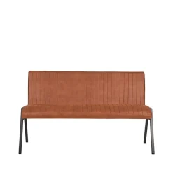 Eetkamerbank Matz Cognac Microfiber 145cm